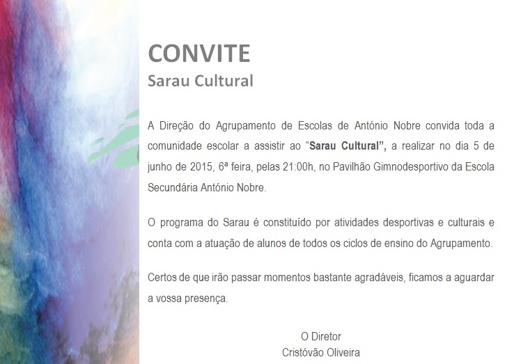 Convite Sarau 2015 - site